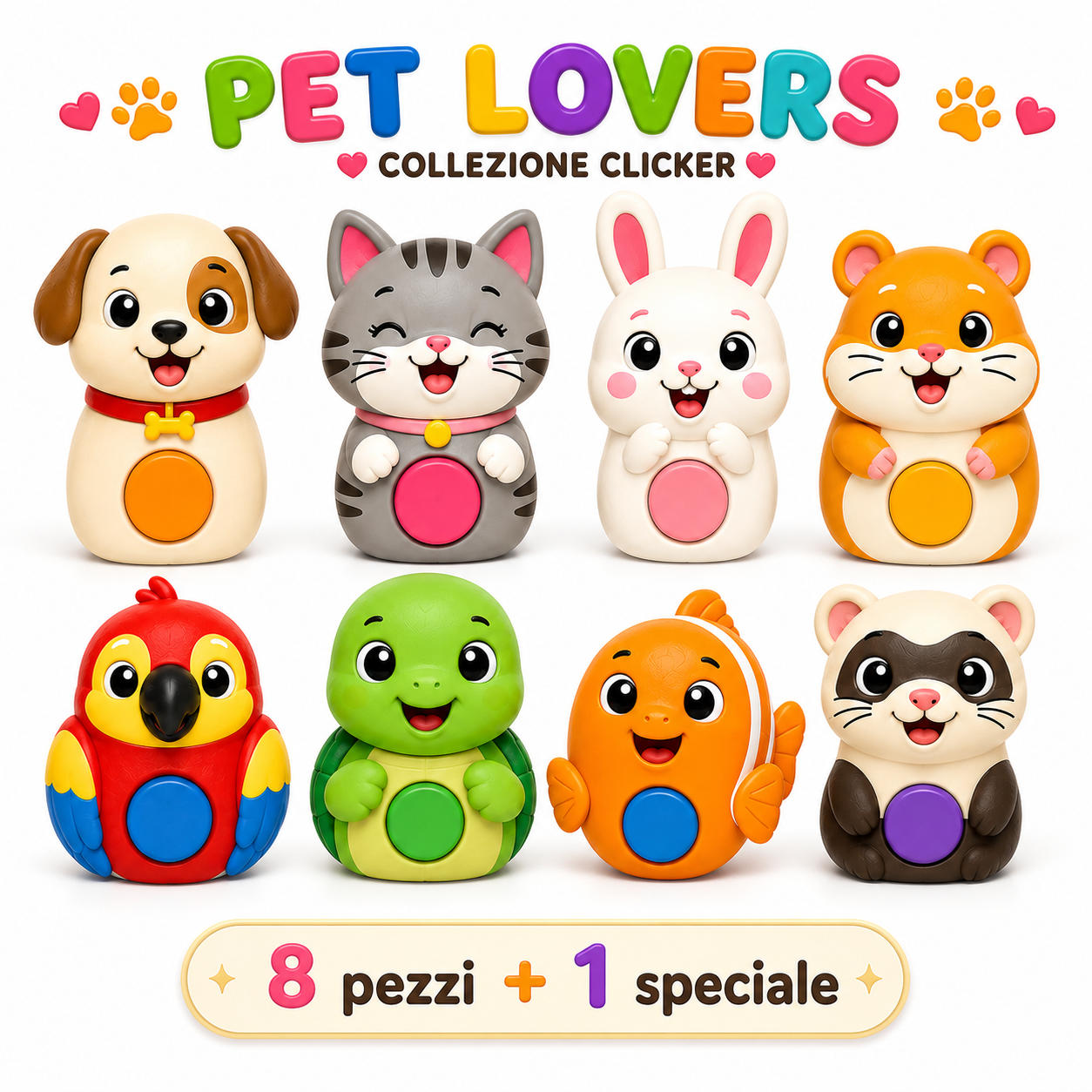 Clicker Collezionabili ClickyPets -SERIE PETLOVE