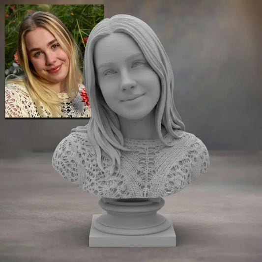 Busto Personalizzato in 3D con Base BUSTYOU