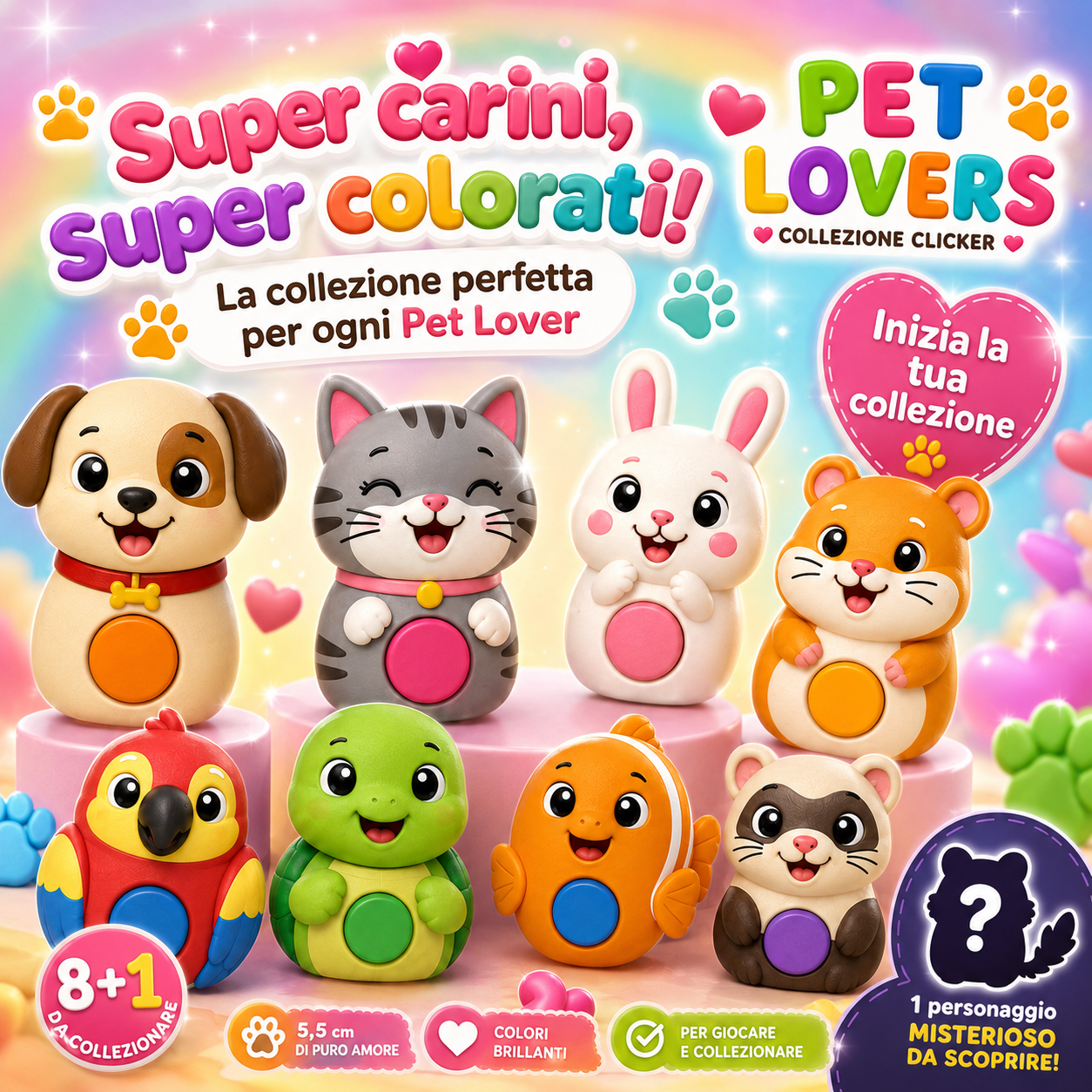 Clicker Collezionabili ClickyPets -SERIE PETLOVE