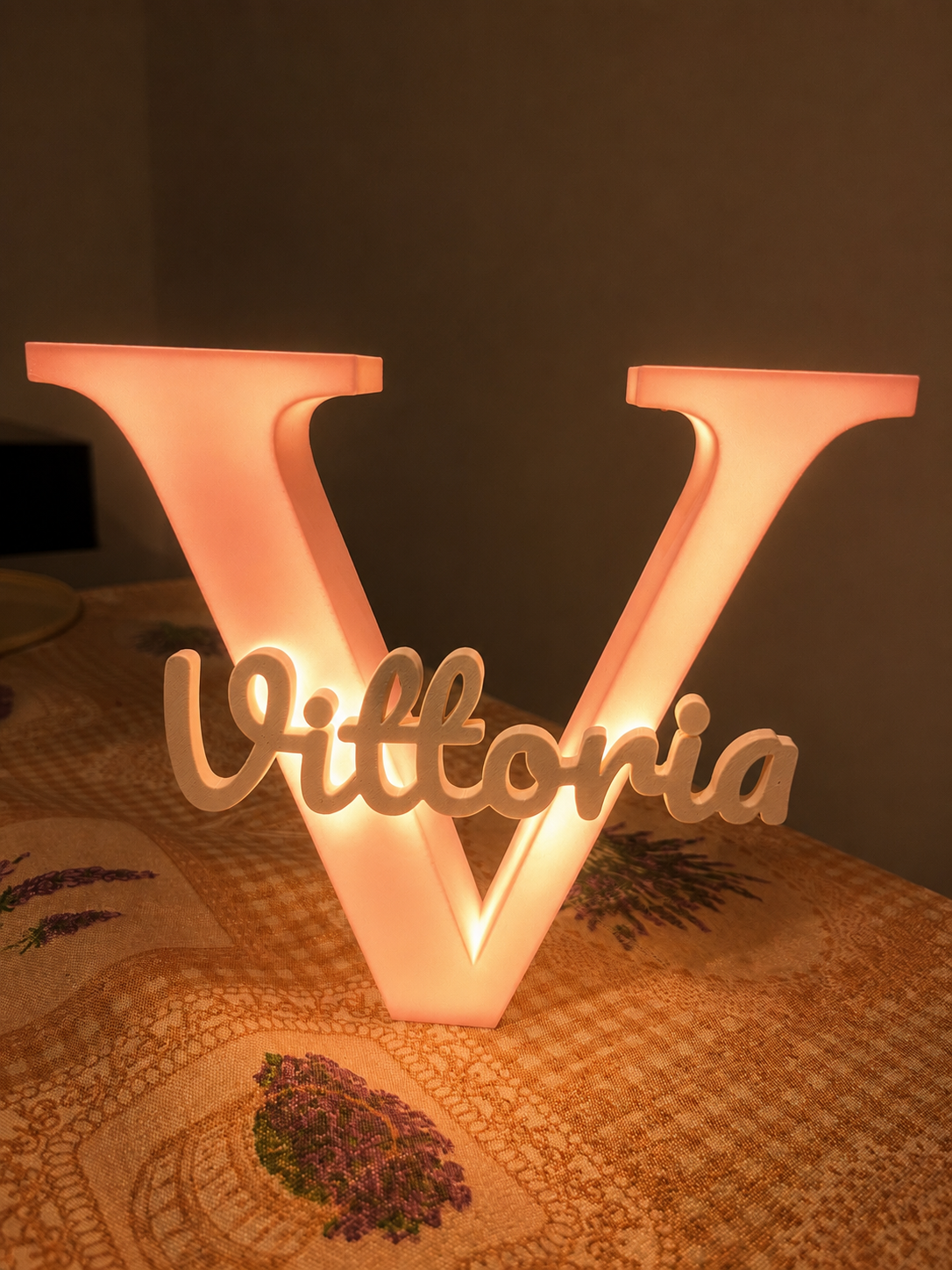 Lampada Personalizzata Con Lettera e Nome NAMEGLOW