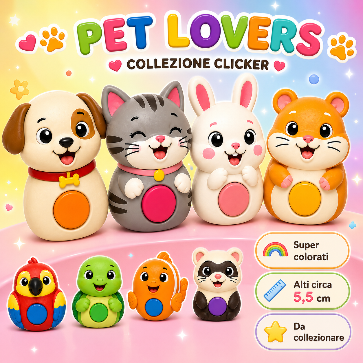 Clicker Collezionabili ClickyPets -SERIE PETLOVE