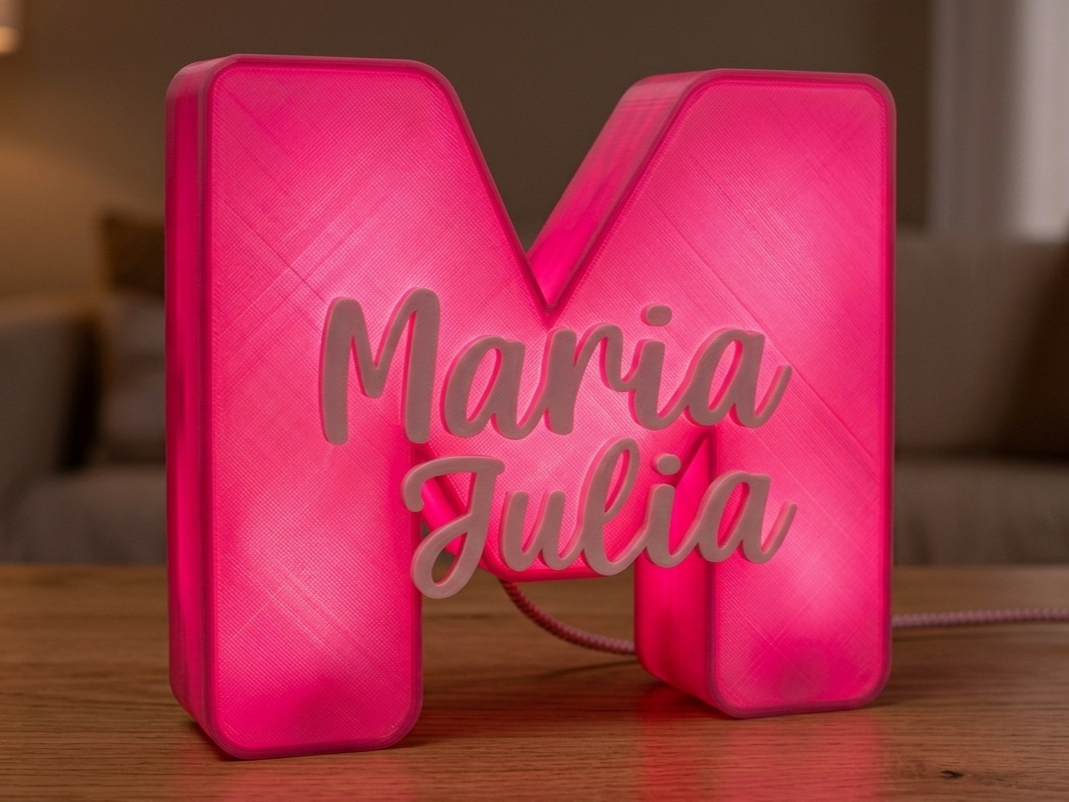 Lampada Personalizzata Con Lettera e Nome NAMEGLOW