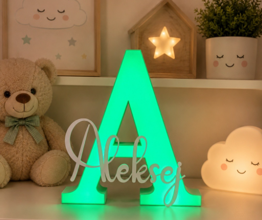 Lampada Personalizzata Con Lettera e Nome NAMEGLOW