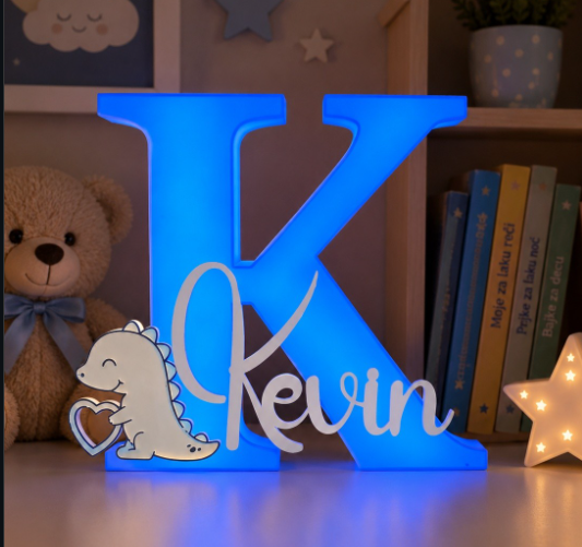 Lampada Personalizzata Con Lettera e Nome NAMEGLOW