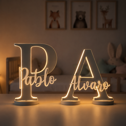 Lampada Personalizzata Con Lettera e Nome NAMEGLOW