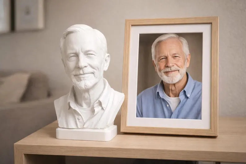 Busto Personalizzato  in 3D con Base BUSTYOU